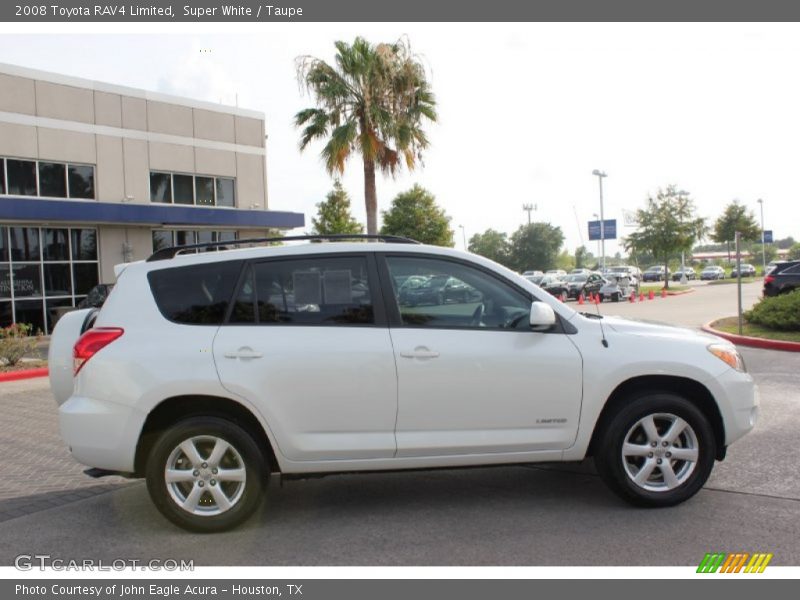 Super White / Taupe 2008 Toyota RAV4 Limited