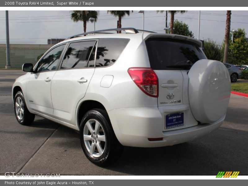 Super White / Taupe 2008 Toyota RAV4 Limited