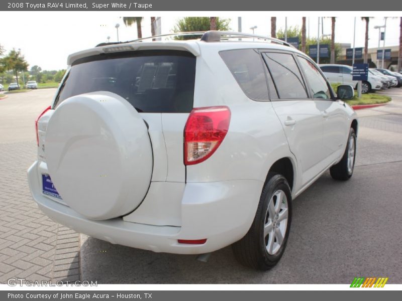 Super White / Taupe 2008 Toyota RAV4 Limited