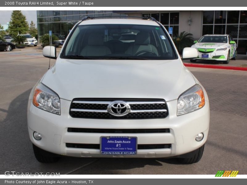 Super White / Taupe 2008 Toyota RAV4 Limited