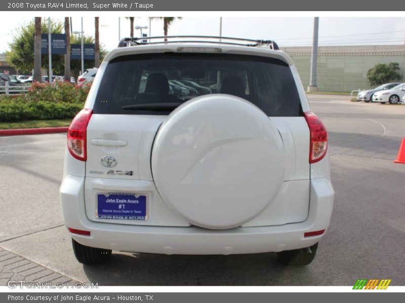 Super White / Taupe 2008 Toyota RAV4 Limited