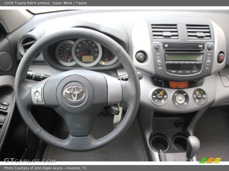 Super White / Taupe 2008 Toyota RAV4 Limited