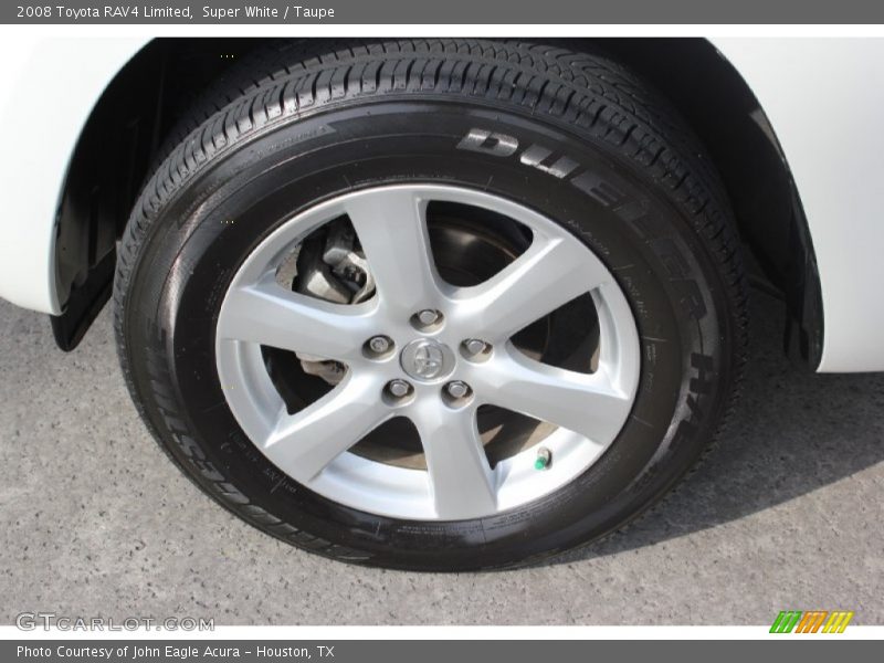 Super White / Taupe 2008 Toyota RAV4 Limited