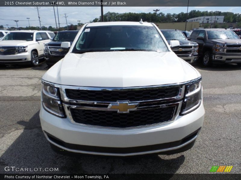 White Diamond Tricoat / Jet Black 2015 Chevrolet Suburban LT 4WD