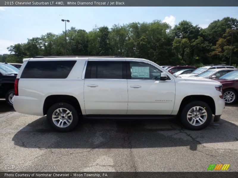 White Diamond Tricoat / Jet Black 2015 Chevrolet Suburban LT 4WD