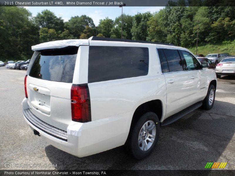 White Diamond Tricoat / Jet Black 2015 Chevrolet Suburban LT 4WD