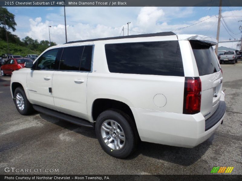 White Diamond Tricoat / Jet Black 2015 Chevrolet Suburban LT 4WD