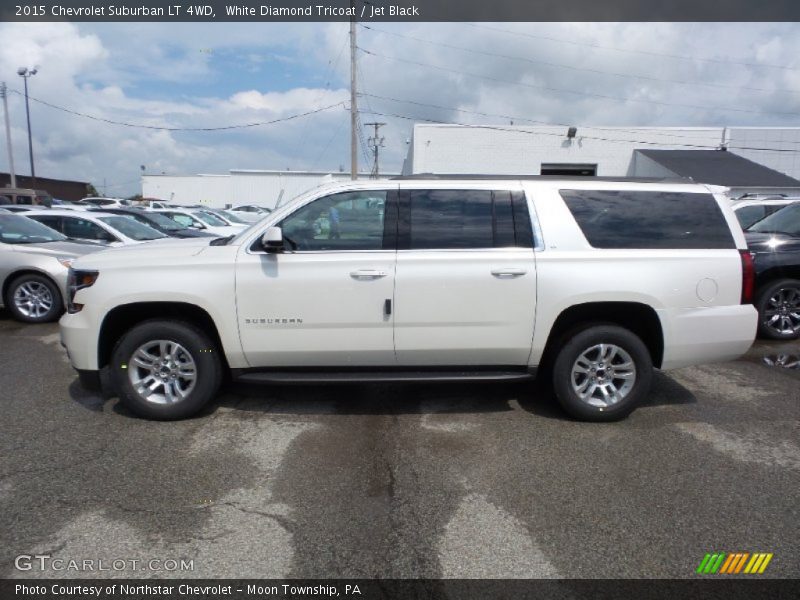 White Diamond Tricoat / Jet Black 2015 Chevrolet Suburban LT 4WD