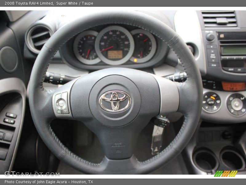 Super White / Taupe 2008 Toyota RAV4 Limited