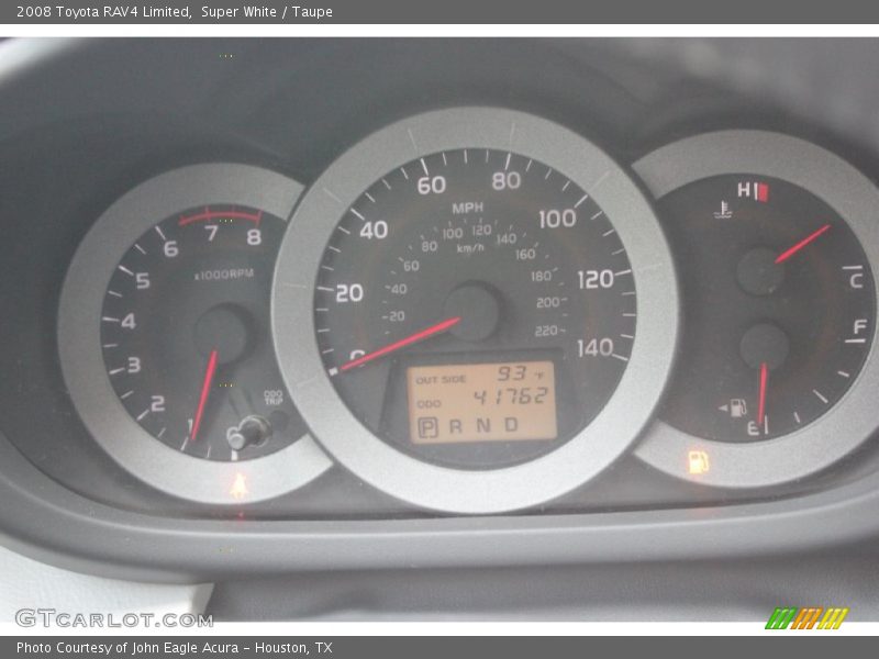 Super White / Taupe 2008 Toyota RAV4 Limited