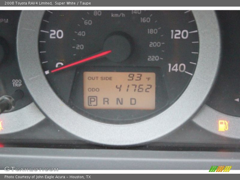 Super White / Taupe 2008 Toyota RAV4 Limited