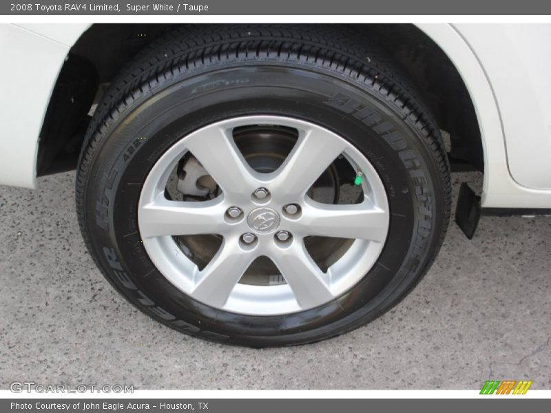 Super White / Taupe 2008 Toyota RAV4 Limited