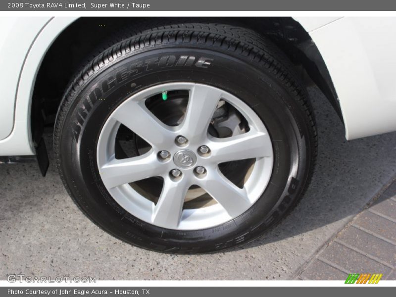 Super White / Taupe 2008 Toyota RAV4 Limited
