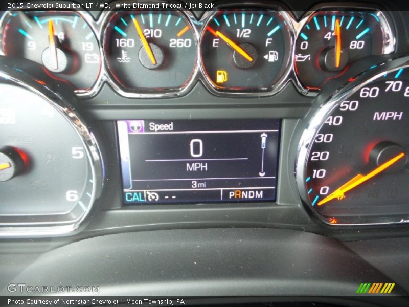 White Diamond Tricoat / Jet Black 2015 Chevrolet Suburban LT 4WD