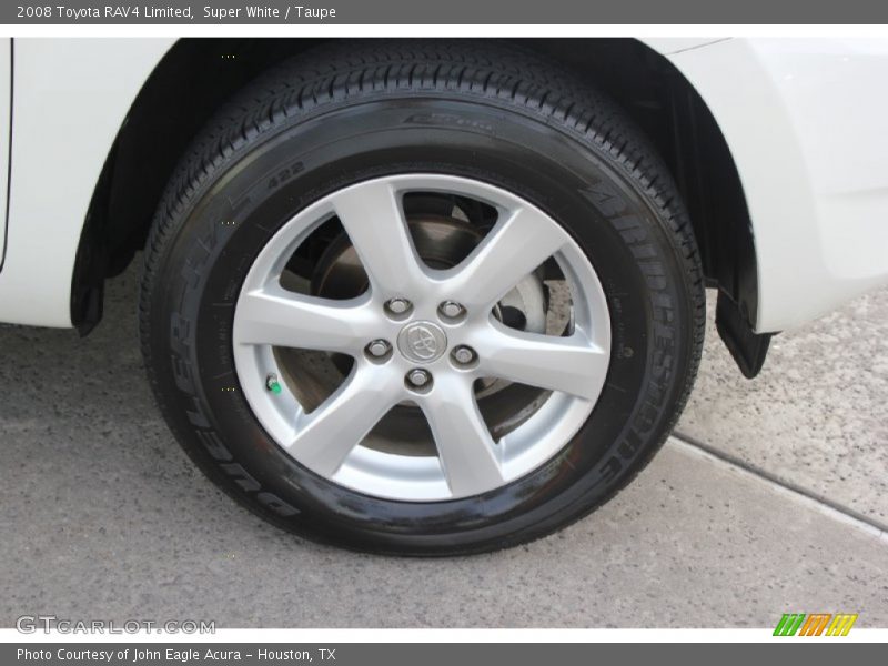 Super White / Taupe 2008 Toyota RAV4 Limited