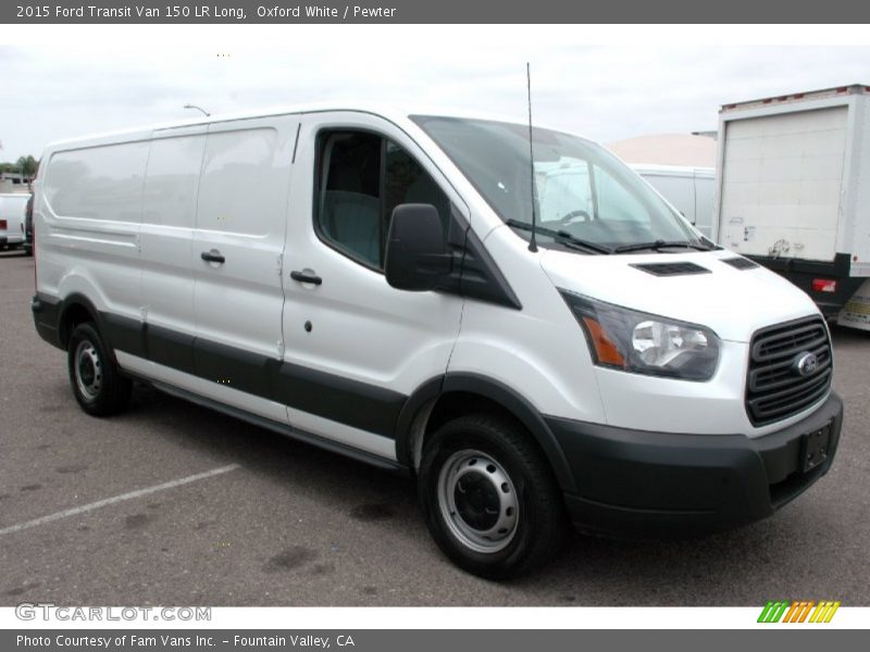 Oxford White / Pewter 2015 Ford Transit Van 150 LR Long