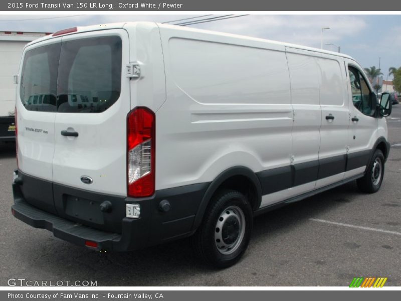 Oxford White / Pewter 2015 Ford Transit Van 150 LR Long