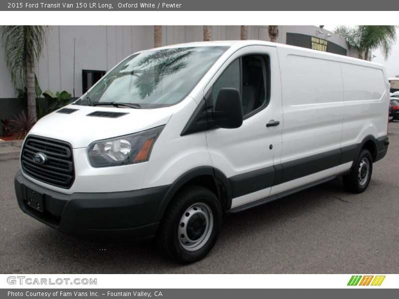 Oxford White / Pewter 2015 Ford Transit Van 150 LR Long