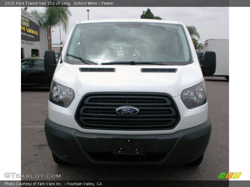 Oxford White / Pewter 2015 Ford Transit Van 150 LR Long