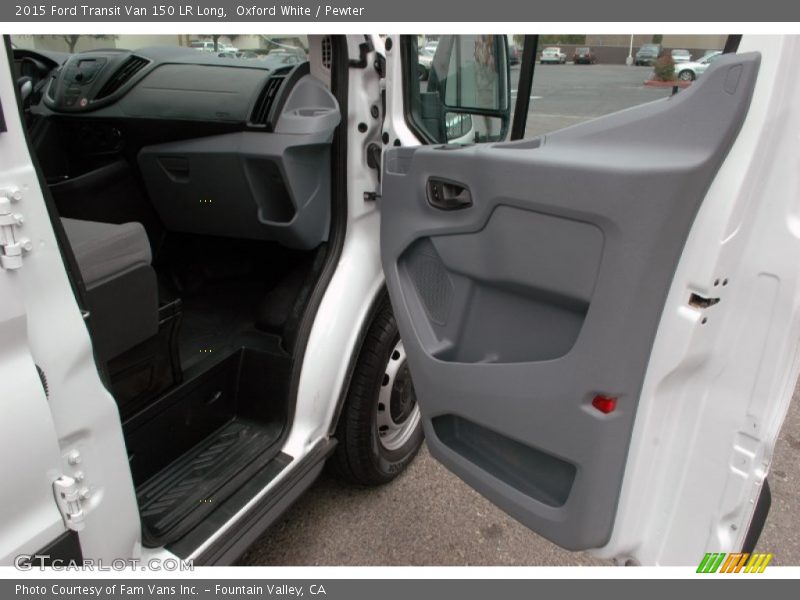 Oxford White / Pewter 2015 Ford Transit Van 150 LR Long