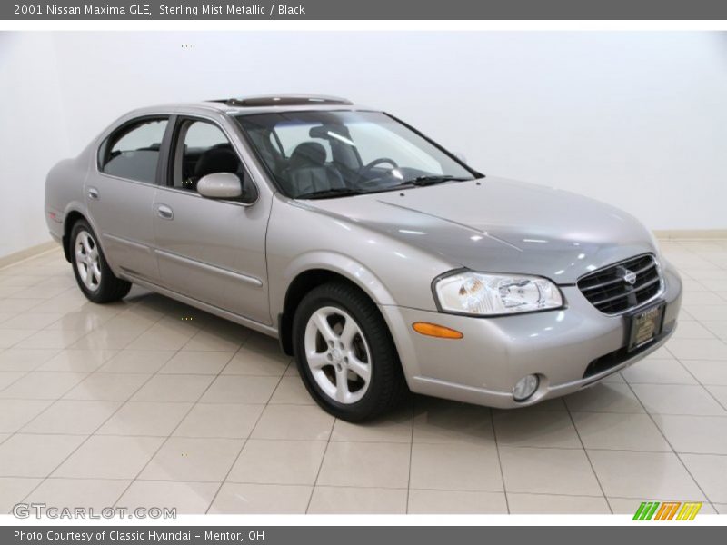 Sterling Mist Metallic / Black 2001 Nissan Maxima GLE