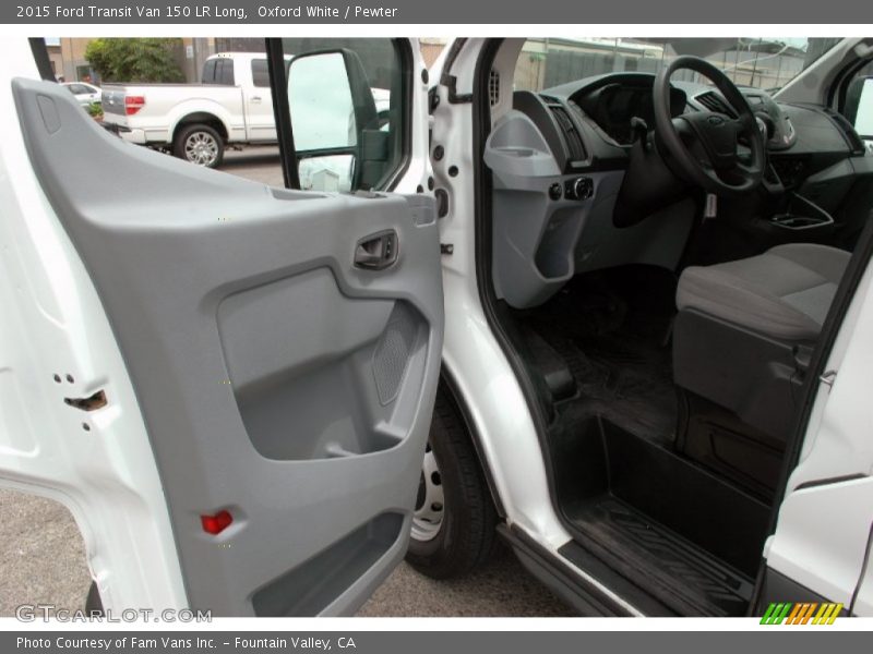 Oxford White / Pewter 2015 Ford Transit Van 150 LR Long