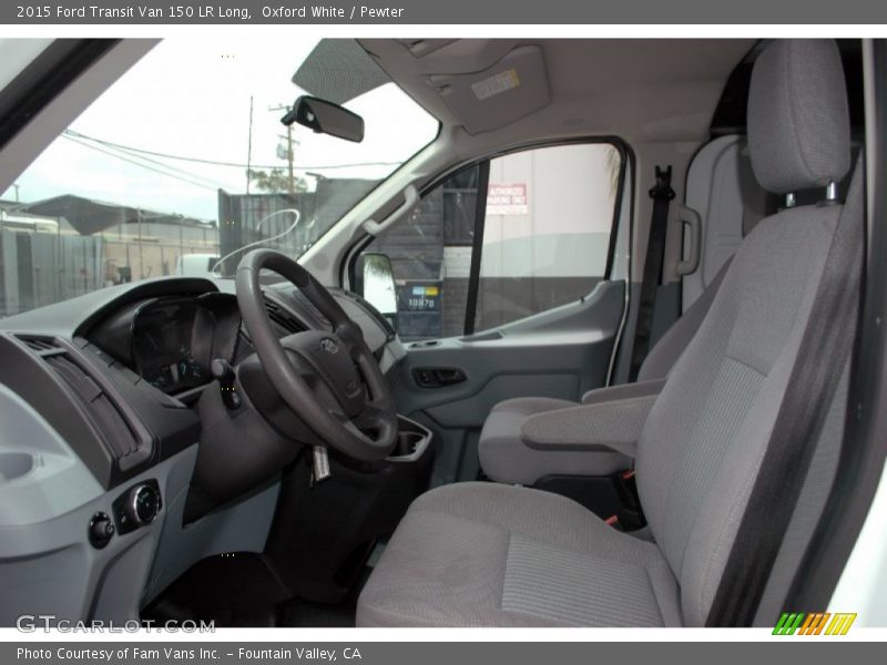 Oxford White / Pewter 2015 Ford Transit Van 150 LR Long