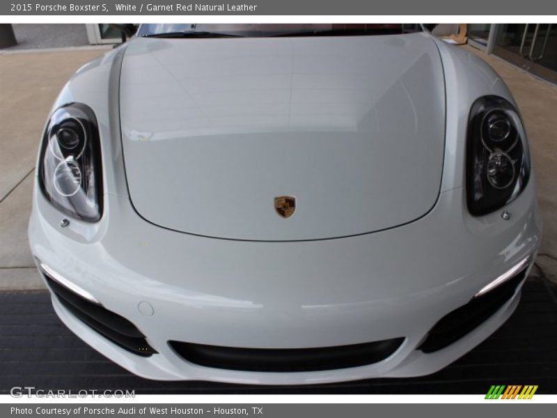 White / Garnet Red Natural Leather 2015 Porsche Boxster S