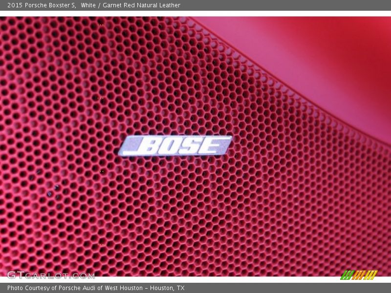 White / Garnet Red Natural Leather 2015 Porsche Boxster S