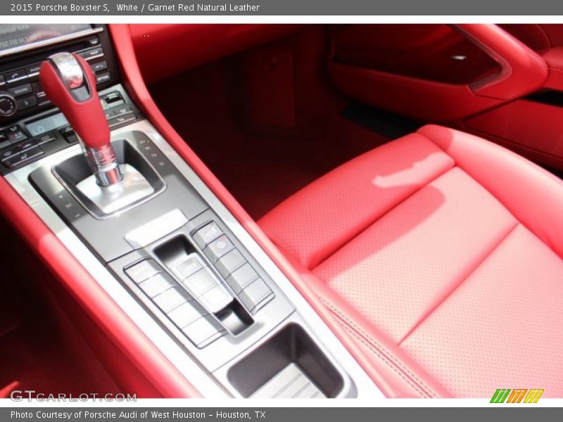 White / Garnet Red Natural Leather 2015 Porsche Boxster S
