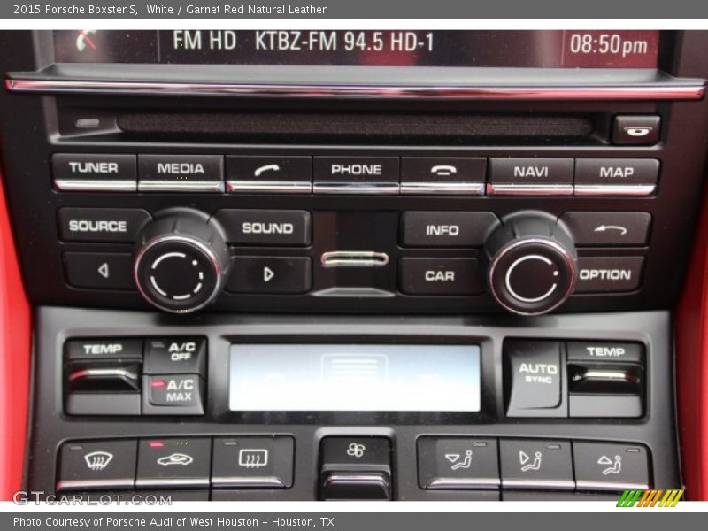 Controls of 2015 Boxster S