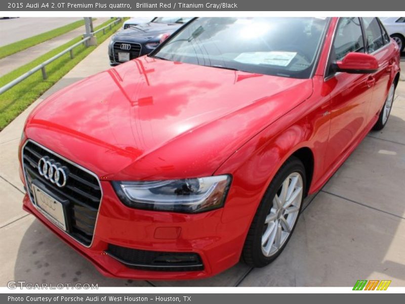 Brilliant Red / Titanium Gray/Black 2015 Audi A4 2.0T Premium Plus quattro