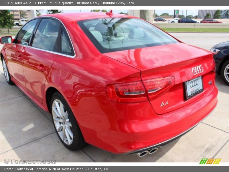 Brilliant Red / Titanium Gray/Black 2015 Audi A4 2.0T Premium Plus quattro