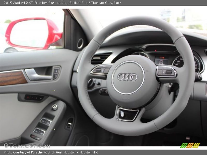 Brilliant Red / Titanium Gray/Black 2015 Audi A4 2.0T Premium Plus quattro