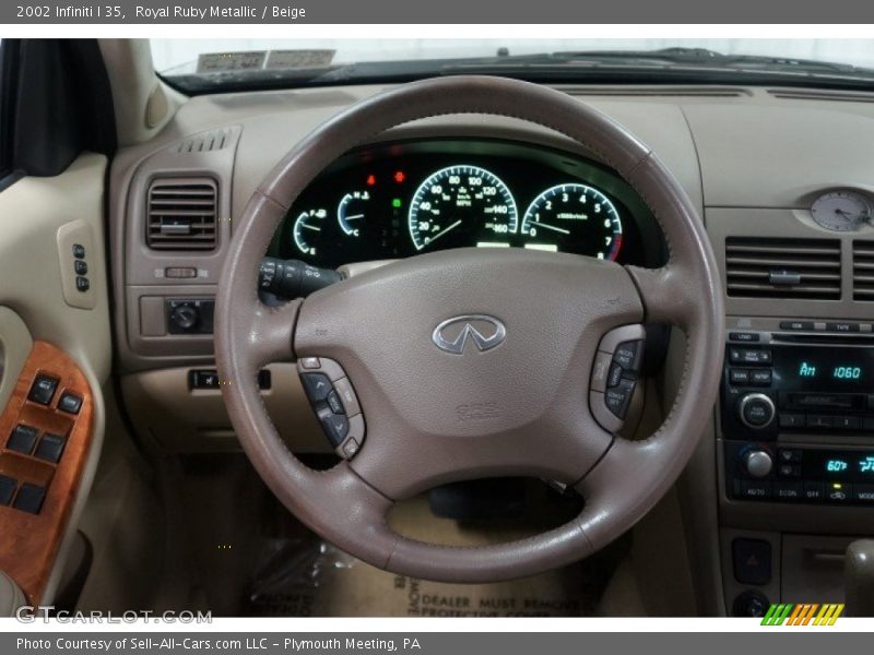 Royal Ruby Metallic / Beige 2002 Infiniti I 35
