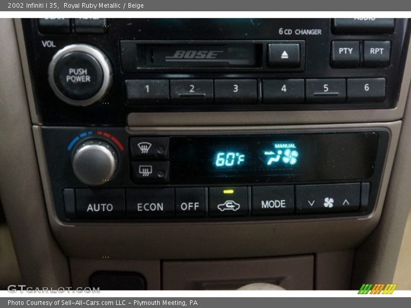 Royal Ruby Metallic / Beige 2002 Infiniti I 35