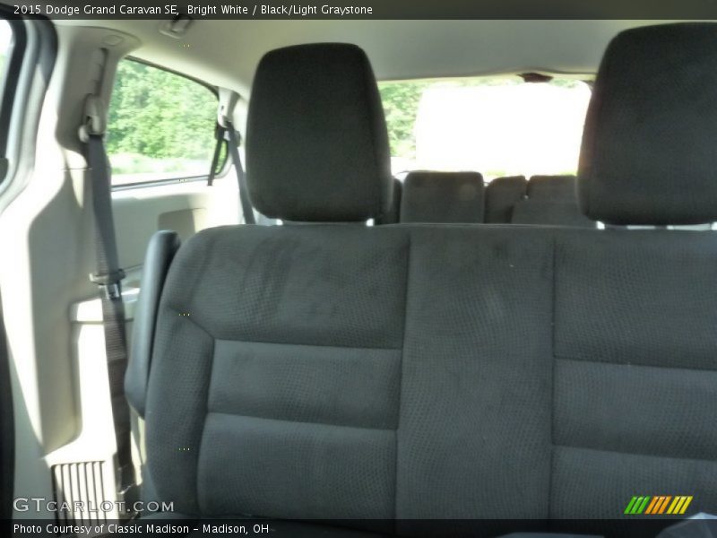 Bright White / Black/Light Graystone 2015 Dodge Grand Caravan SE