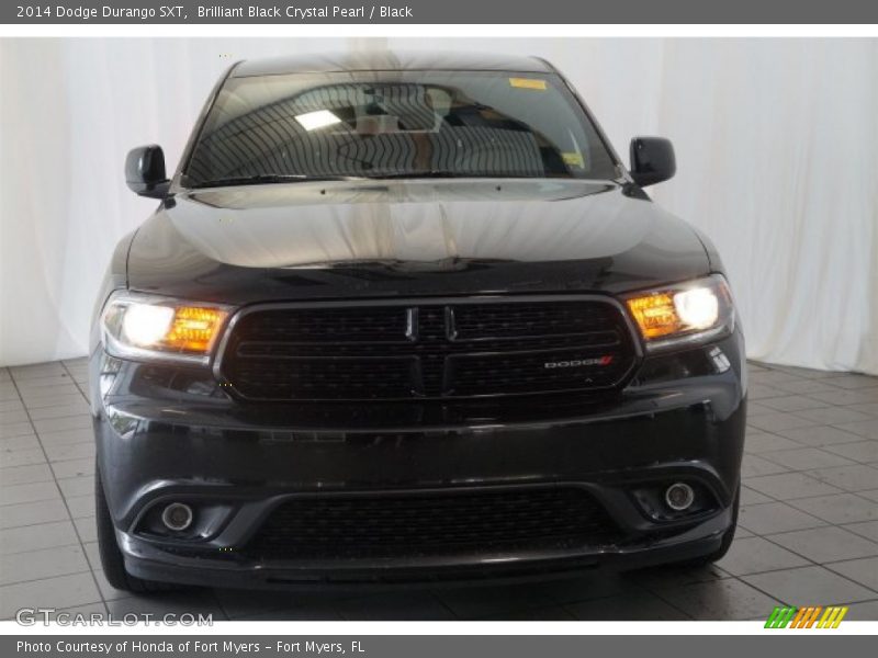 Brilliant Black Crystal Pearl / Black 2014 Dodge Durango SXT
