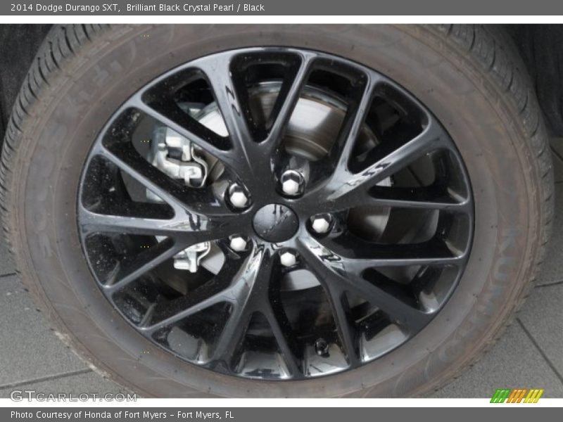 Brilliant Black Crystal Pearl / Black 2014 Dodge Durango SXT