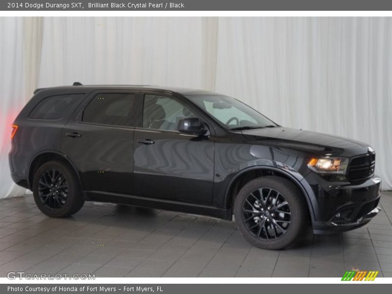 Brilliant Black Crystal Pearl / Black 2014 Dodge Durango SXT