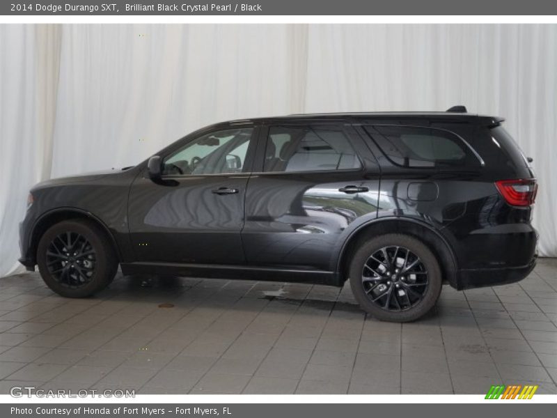 Brilliant Black Crystal Pearl / Black 2014 Dodge Durango SXT
