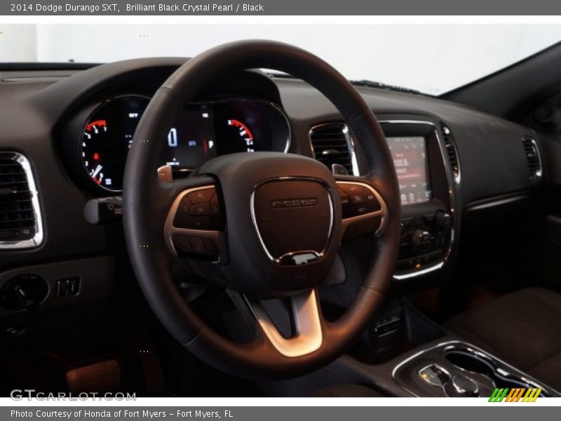 Brilliant Black Crystal Pearl / Black 2014 Dodge Durango SXT