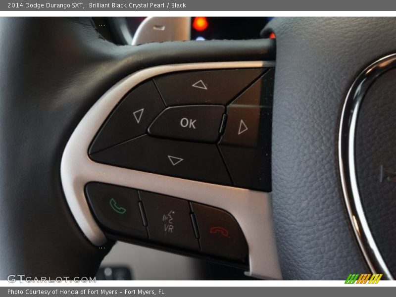 Brilliant Black Crystal Pearl / Black 2014 Dodge Durango SXT