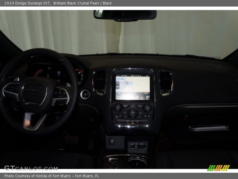 Brilliant Black Crystal Pearl / Black 2014 Dodge Durango SXT