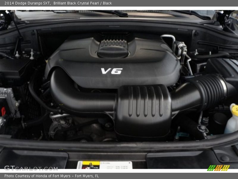 Brilliant Black Crystal Pearl / Black 2014 Dodge Durango SXT