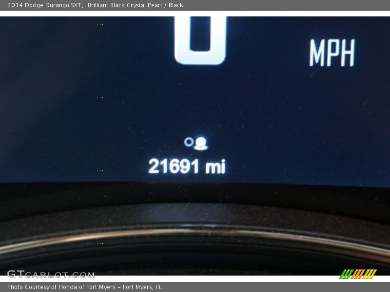 Brilliant Black Crystal Pearl / Black 2014 Dodge Durango SXT