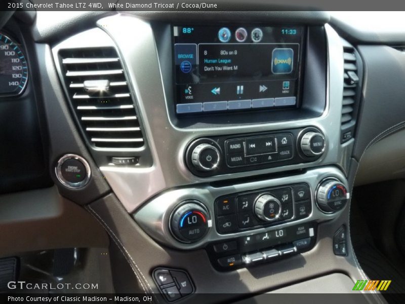 White Diamond Tricoat / Cocoa/Dune 2015 Chevrolet Tahoe LTZ 4WD