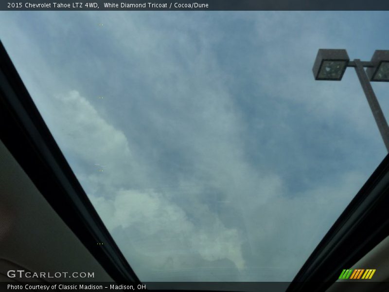 White Diamond Tricoat / Cocoa/Dune 2015 Chevrolet Tahoe LTZ 4WD