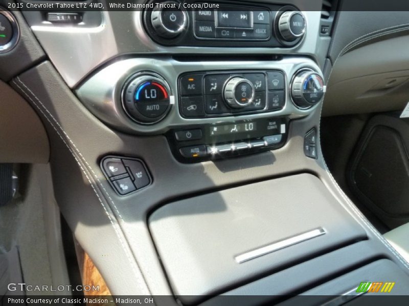 White Diamond Tricoat / Cocoa/Dune 2015 Chevrolet Tahoe LTZ 4WD