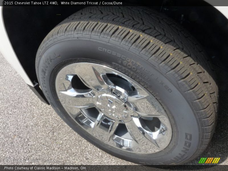 White Diamond Tricoat / Cocoa/Dune 2015 Chevrolet Tahoe LTZ 4WD